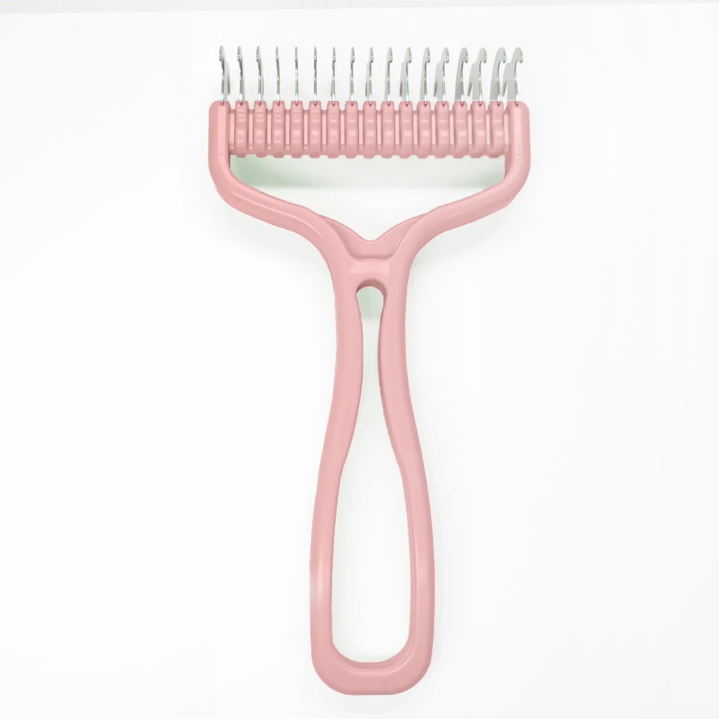 Pet grooming rake