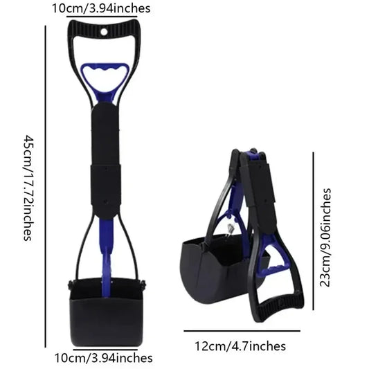 Pelle Ramasse-Crottes à Long Manche en Acier Inoxydable – Pliable, Antirouille et Réglable
