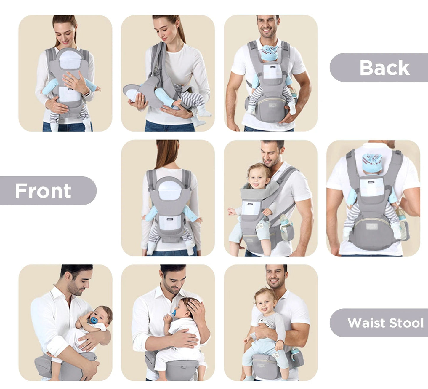 Porte-bébé multi-position