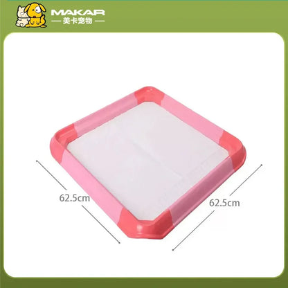 Toilettes portables pour animaux – Bac d'apprentissage avec plateau pour tapis absorbants