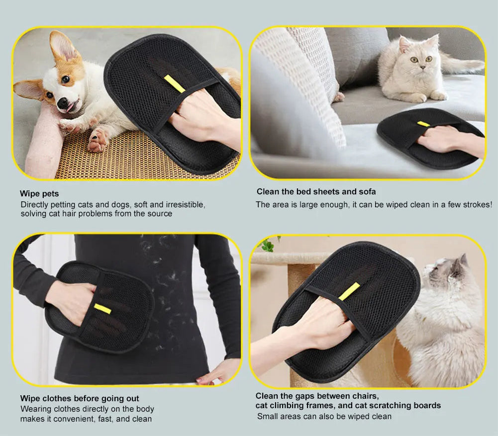 Gant de toilettage multifonctions