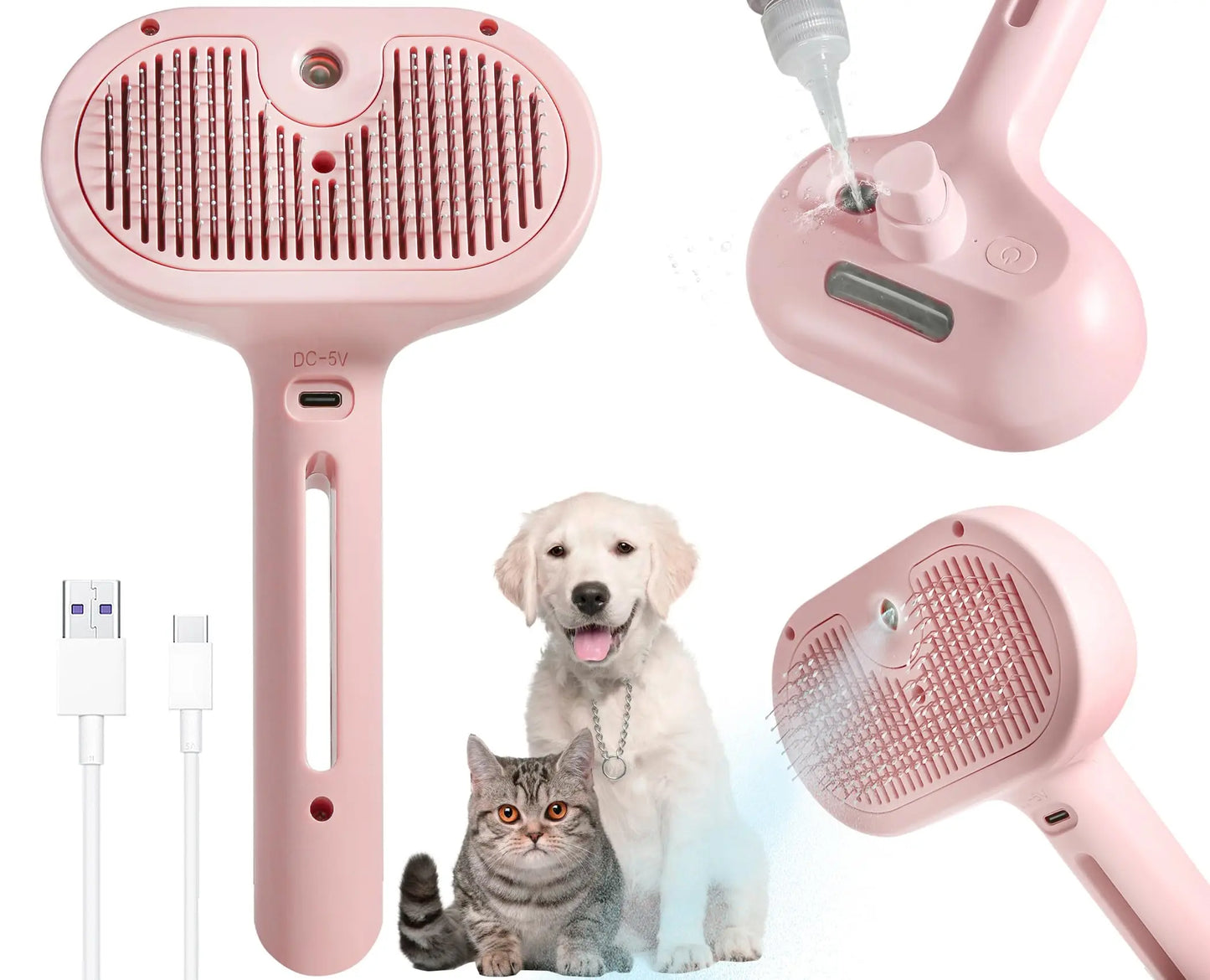 Brosse de toilettage électrique pour animaux de compagnie