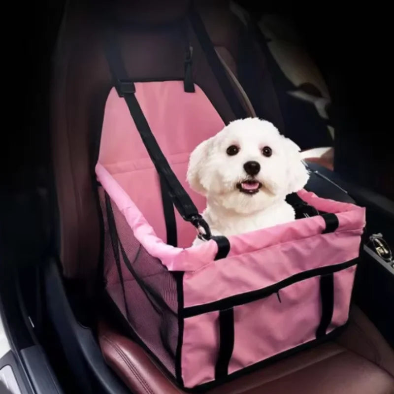 Siège Auto de Sécurité pour Chien et Chat – Panier Hamac Pliable et Stable avec Laisse Intégrée