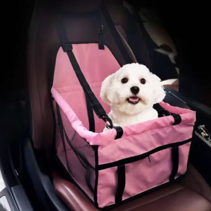 Siège Auto de Sécurité pour Chien et Chat – Panier Hamac Pliable et Stable avec Laisse Intégrée