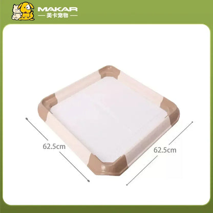 Toilettes portables pour animaux – Bac d'apprentissage avec plateau pour tapis absorbants