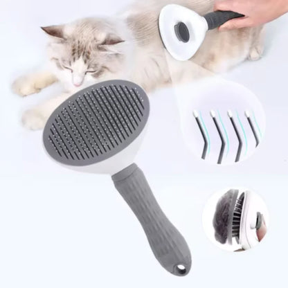 Brosse de toilettage professionnelle – Retrait des poils en un clic.