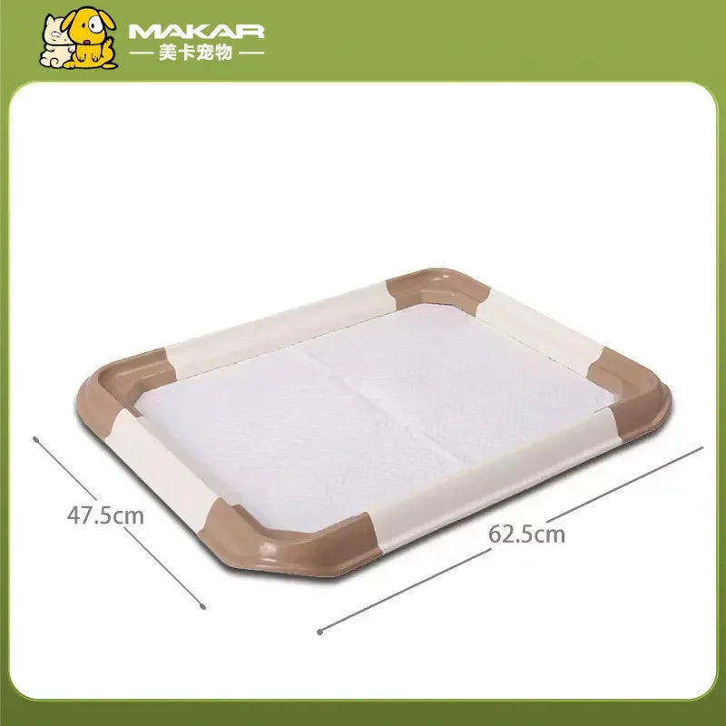 Toilettes portables pour animaux – Bac d'apprentissage avec plateau pour tapis absorbants
