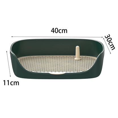 Litière pour chien avec rebord anti-éclaboussures