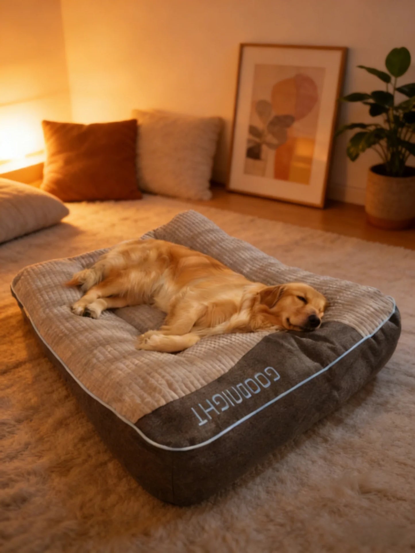 Panier canapé XL pour chien – design épais, confort remium & déhoussable